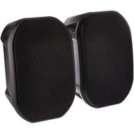 Monoprice 113613 4 Weatherproof 2-Way Speaker with Wall Mount Bracket (Black)