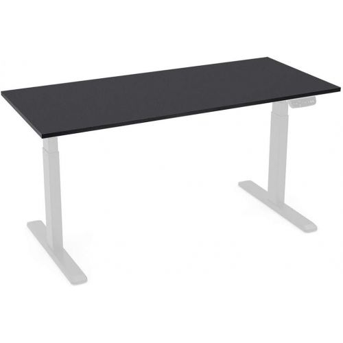  Monoprice Table Top 6 Feet Wide - Black Custom Sized for Sit-Stand Height Adjustable Riser Desk - Workstream Collection