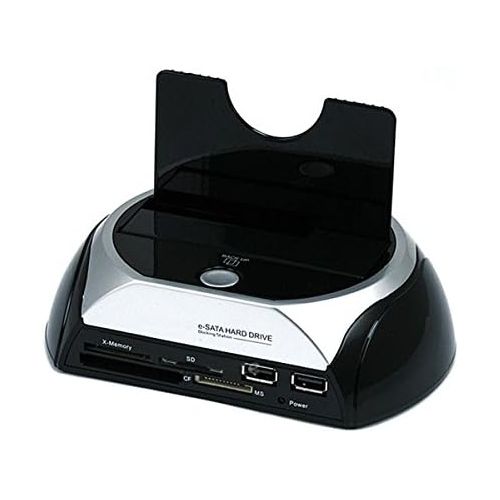  Monoprice SATA HDD Docking Station with Card Reader & 2 Port USB Hub (USB+E-SATA) (106630)