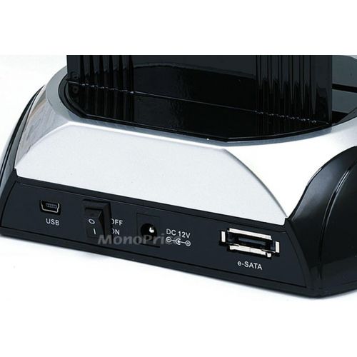  Monoprice SATA HDD Docking Station with Card Reader & 2 Port USB Hub (USB+E-SATA) (106630)