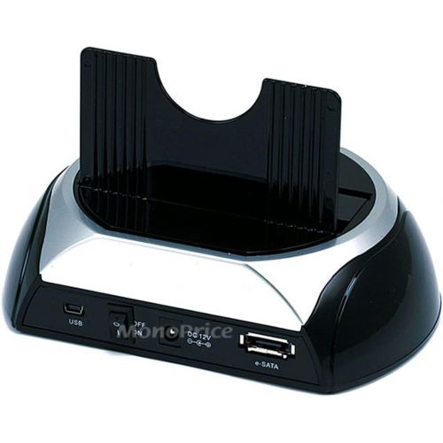  Monoprice SATA HDD Docking Station with Card Reader & 2 Port USB Hub (USB+E-SATA) (106630)