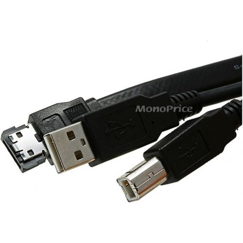  Monoprice SATA HDD Docking Station with Card Reader & 2 Port USB Hub (USB+E-SATA) (106630)