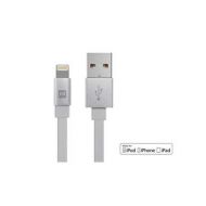 Monoprice Apple MFi Certified Flat Lightning USB Cable 4ft White