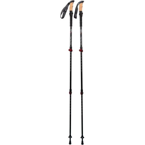  Mons Peak IX Tiger Paw 7075 Trekking Poles for Hiking, Trekking, Walking, Snowshoeing - Cork Grip, Collapsible, Adjustable and Lightweight Poles