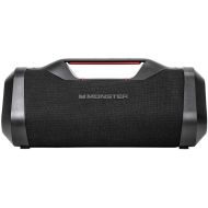Monster Bluetooth Boombox: IPX5 Rechargeable Waterproof Bluetooth Speaker with USB Charge Out & Aux Input, 120W Portable Wireless Bluetooth Speaker,Black