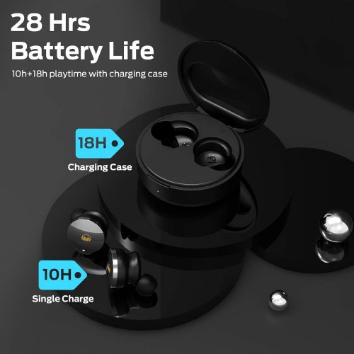  Monster Inspiration 700 ANC Wireless Earbuds/Active Noise Cancelling True Wireless Earbuds with aptX Codec?Hi-Fi Audio/CVC 8.0 Mic, 28Hrs ANC Earphones/Type-C Charging (Black)