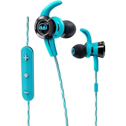  Monster Cable iSport Victory In-Ear Wireless Headphones with Built-In Mic, Green, Sports Headphones, Running, Noise Isolation