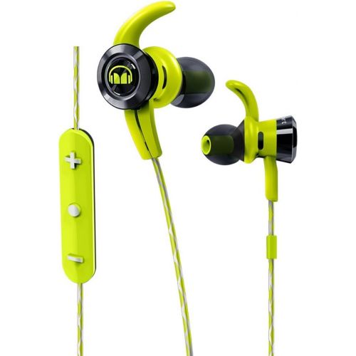  Monster Cable iSport Victory In-Ear Wireless Headphones with Built-In Mic, Green, Sports Headphones, Running, Noise Isolation