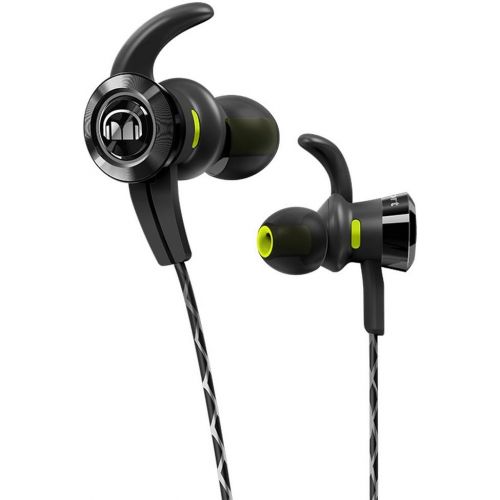  Monster Cable iSport Victory In-Ear Wireless Headphones with Built-In Mic, Green, Sports Headphones, Running, Noise Isolation