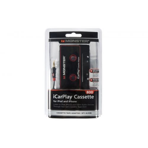  Monster iCarPlay Cassette Adapter 800 for iPod and iPhone -3 feet (Discontinued by Manufacturer)