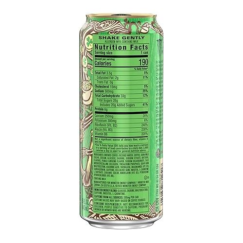  Monster Energy Java Irish Creme, Coffee + Energy Drink, 15 Ounce (Pack of 12)