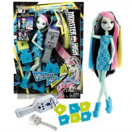 Mattel Year 2015 Monster High 11 Inch Doll - VOLTAGEOUS HAIR FRANKIE STEIN with Electronic Hair Tool, Stencils, Yellow & Blue Extensions and Brush