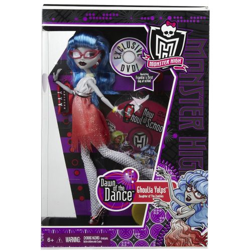 몬스터하이 Monster High Dawn of the Dance Ghoulia Yelps Doll in Exclusive Purple Box with Dvd