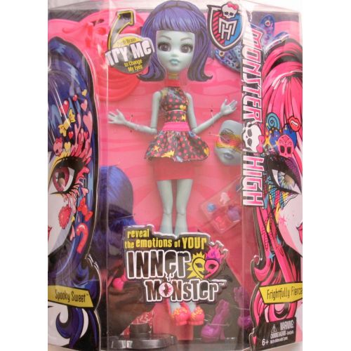 몬스터하이 Monster High Reveal Your Inner Monster Doll Spooky Sweet or Frightfully Fierce w Changing Eyes & 20 Fabulous Accessories (2014)