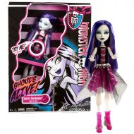 Mattel Year 2012 Monster High Ghouls Alive! Series 11 Inch Electronic Doll Set - SPECTRA VONDERGEIST (Y0423) Daughter of a Ghost with Glowing Body and Ghostly Sound Plus Doll Stand