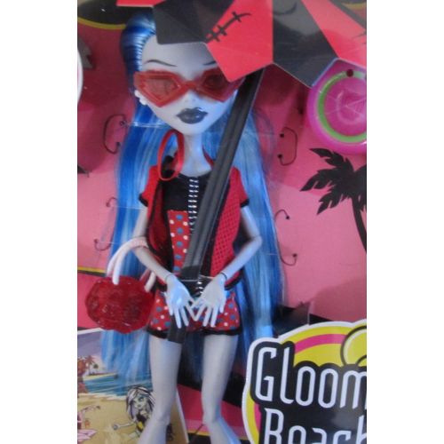 몬스터하이 Monster High GLOOM BEACH 5 DOLL SET w EXCLUSIVE GHOULIA YELPS, Draculaura, Cleo de Nile, Clawdeen Wolf & Frankie Stein (2011)