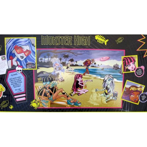 몬스터하이 Monster High GLOOM BEACH 5 DOLL SET w EXCLUSIVE GHOULIA YELPS, Draculaura, Cleo de Nile, Clawdeen Wolf & Frankie Stein (2011)