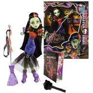 Mattel Year 2014 Monster High Special Edition Series 11 Inch Doll Set - CASTA FIERCE Daughter of Circe with Broomstick Mic Holder, Microphone and Hairbrush
