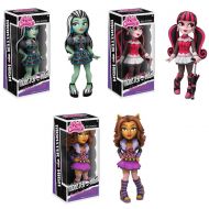 Rock Candy: Monster High Frankie Stein, Clawdeen Wolf, Draculaura Vinyl Figures! Set of 3