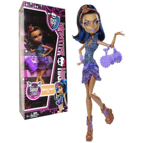 몬스터하이 Mattel Year 2012 Monster High Dance Class Series 11 Inch Doll Set - Daughter of a Mad Scientist ROBECCA STEAM in Tap Dance Outfit with Purse