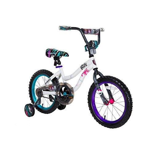 몬스터하이 Monster High Girls 16 Bike, Small, White/Blue/Purple