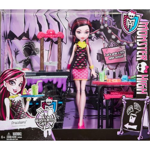 몬스터하이 Monster High Beast Bites Cafe Draculaura Doll & Playset