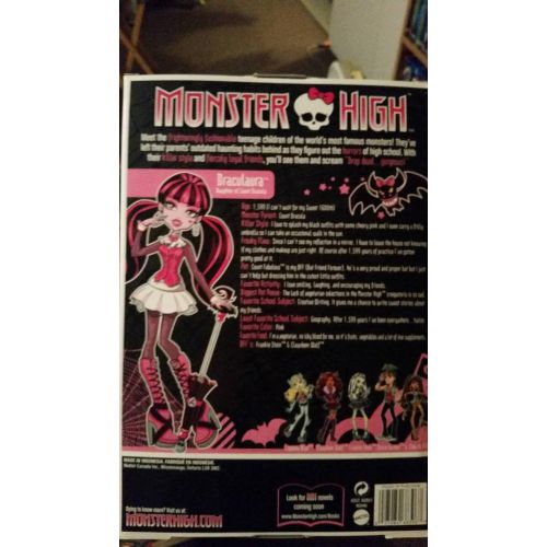 몬스터하이 Monster High Series 1 Draculaura Doll