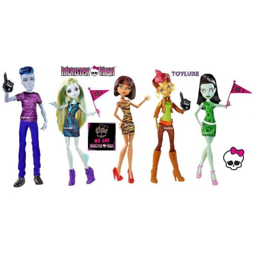 몬스터하이 Monster High We Are Monster High 5 Pack Featuring Slo Mo, Cleo De Nile, Lagoona Blue, Scarah Screams, and Gilda Goldstag