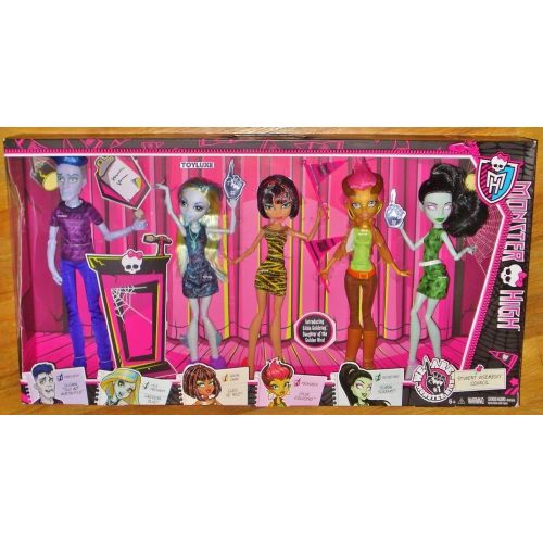 몬스터하이 Monster High We Are Monster High 5 Pack Featuring Slo Mo, Cleo De Nile, Lagoona Blue, Scarah Screams, and Gilda Goldstag