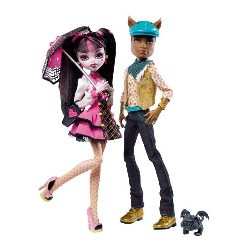 몬스터하이 Monster High Draculaura And Clawd Wolf Doll Giftset