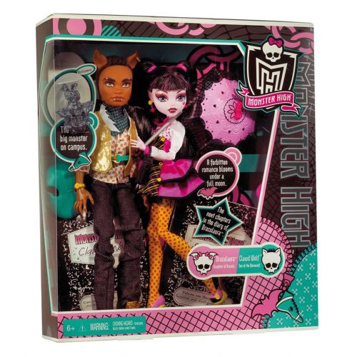 몬스터하이 Monster High Draculaura And Clawd Wolf Doll Giftset