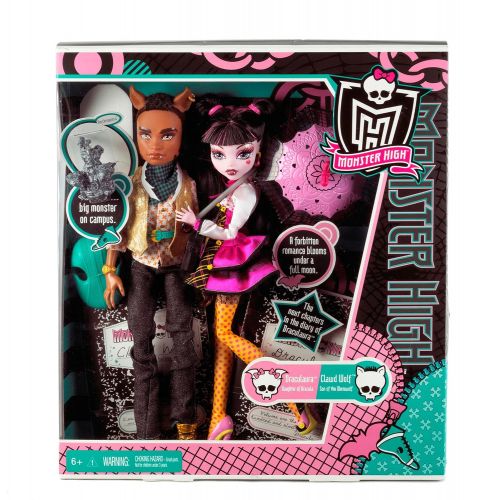 몬스터하이 Monster High Draculaura And Clawd Wolf Doll Giftset