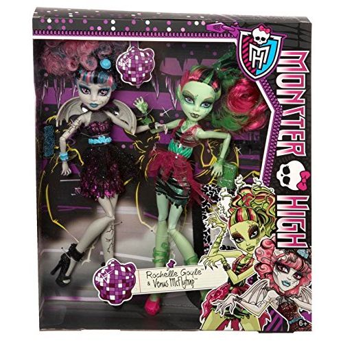 몬스터하이 Monster High Zombie Shake Rochelle Goyle and Venus McFlytrap Doll (2-Pack)