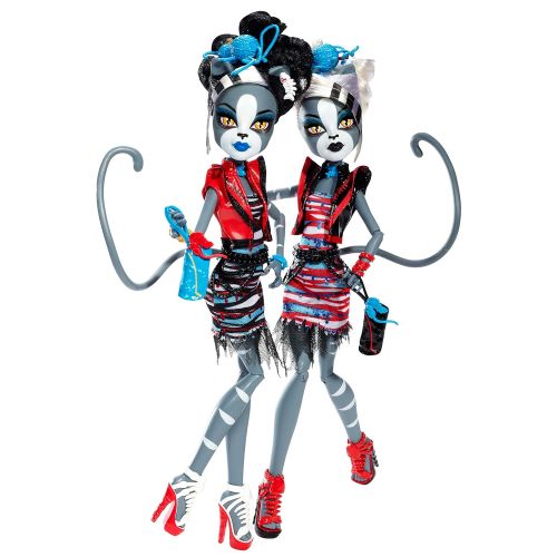 몬스터하이 Monster High Zombie Shake Meowlody and Purrsephone Doll (2-Pack)