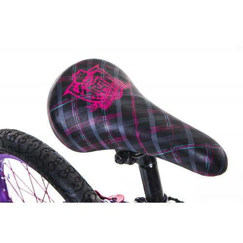 몬스터하이 Monster High Dynacraft Girls BMX Street/Dirt Bike 18, Black/Purple/Pink