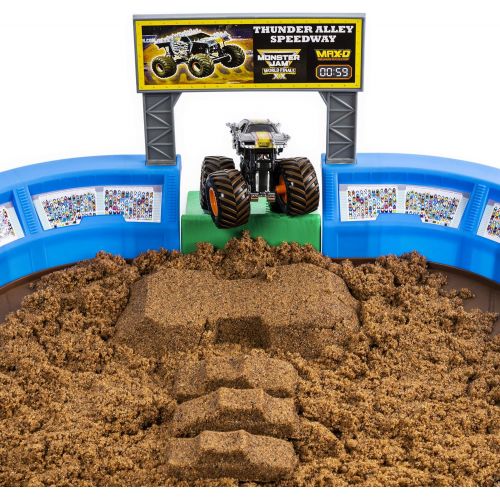  [아마존 핫딜] [아마존핫딜]Monster Jam, Monster Dirt Arena 24 Playset with 2lbs of Monster Dirt & Exclusive 1: 64 Scale Die-Cast Truck