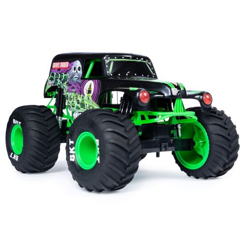  Monster Jam, Official Grave Digger RC Truck, 1:10 Scale, with Lights and Sounds, for Ages 4 and Up