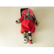MonstersLairBoutique Red Ridding Hood- Plush Toy- Rainbow Plush- Bunny Doll