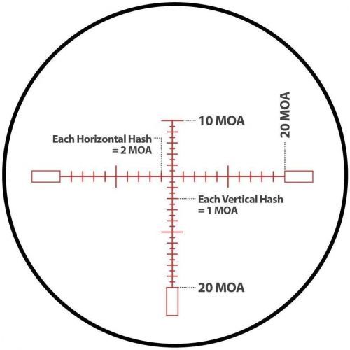  Monstrum G2 6-24x50 First Focal Plane FFP Rifle Scope with Illuminated Rangefinder Reticle and Parallax Adjustment