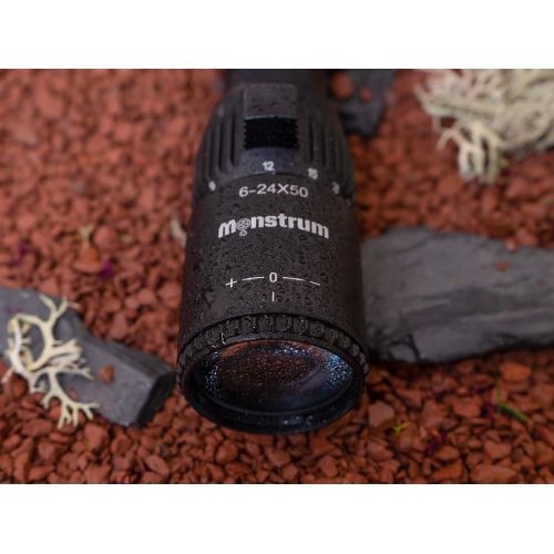  Monstrum G2 6-24x50 First Focal Plane FFP Rifle Scope with Illuminated Rangefinder Reticle and Parallax Adjustment