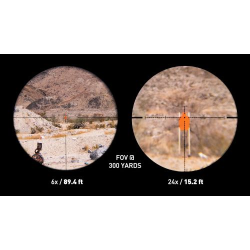  Monstrum Alpha Series 6-24x50 First Focal Plane FFP Rifle Scope with MOA Reticle
