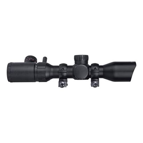  Monstrum 2-7x32 Rifle Scope with Rangefinder Reticle and High Profile Scope Rings