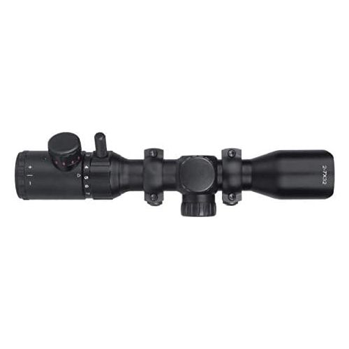  Monstrum 2-7x32 Rifle Scope with Rangefinder Reticle and High Profile Scope Rings