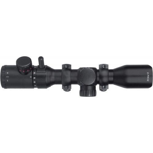  Monstrum 2-7x32 Rifle Scope with Rangefinder Reticle and High Profile Scope Rings