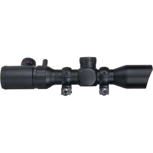  Monstrum 2-7x32 Rifle Scope with Rangefinder Reticle and High Profile Scope Rings