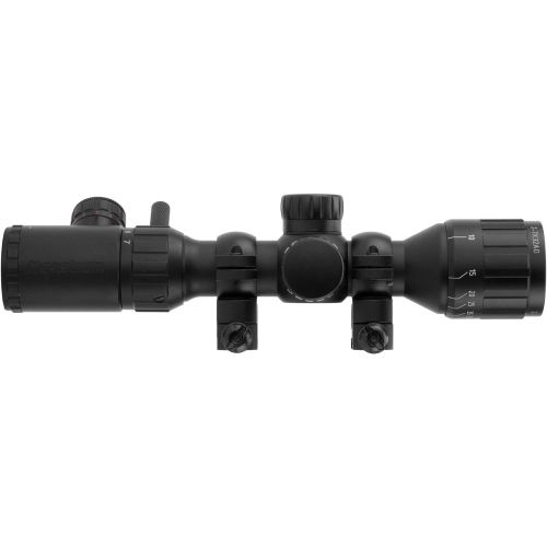  Monstrum 2-7x32 AO Rifle Scope with Illuminated Range Finder Reticle and Parallax Adjustment