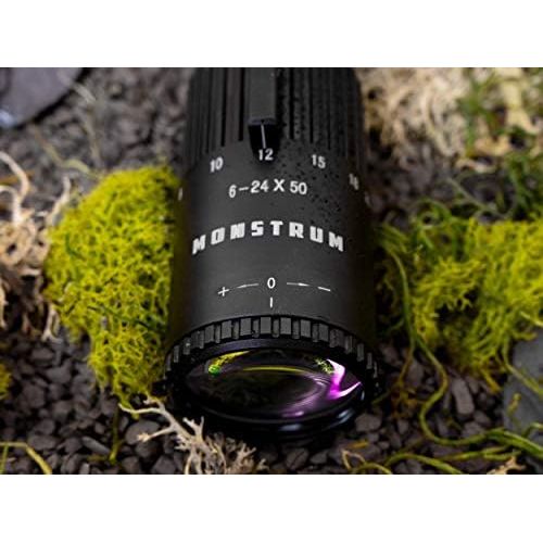  Monstrum Alpha Series 6-24x50 First Focal Plane FFP Rifle Scope with MOA Reticle