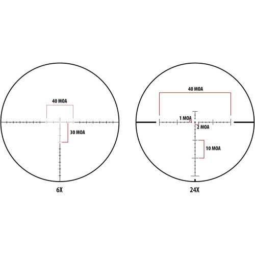  Monstrum Alpha Series 6-24x50 First Focal Plane FFP Rifle Scope with MOA Reticle