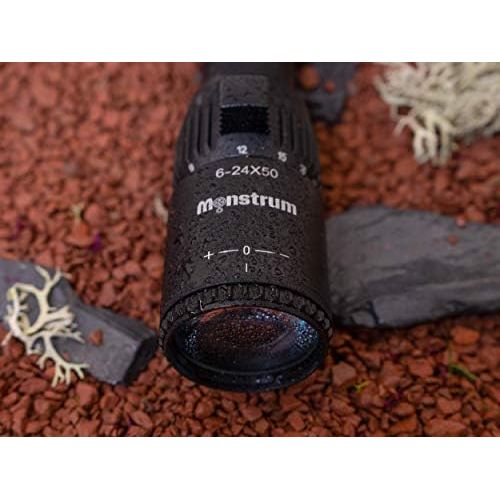  Monstrum G2 6-24x50 First Focal Plane FFP Rifle Scope with Illuminated Rangefinder Reticle and Parallax Adjustment