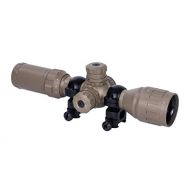 Monstrum Tactical 3-9x32 AO Rifle Scope with Illuminated Range Finder Reticle and High Profile Scope Rings